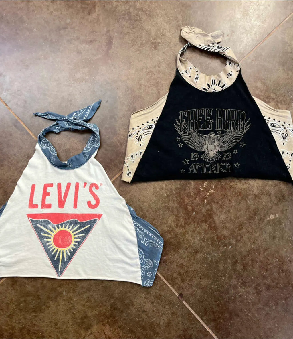 Bandana Halter  Tee