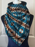 Western Cowboys Aztec Warm Neck Hood
