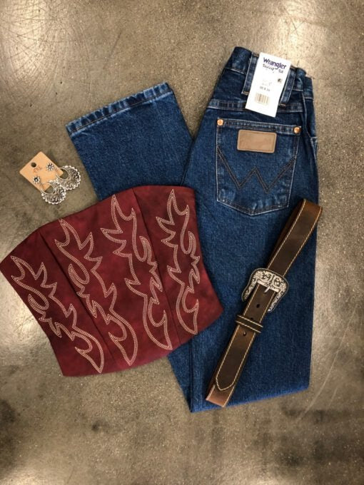 Vintage Western Pattern Bandeau Tank Top