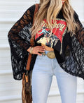 Vintage Cowboy Kaftan Lace Sleeve Kimono Top -3 COLORS