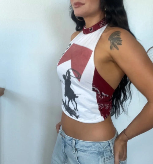 cowgirl Halter Teecowgirl  Halter  Teecowgirl