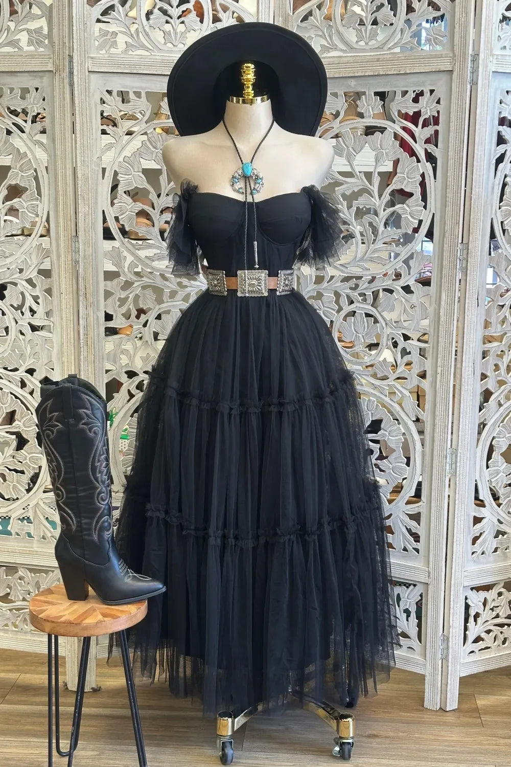 Women Puff Maxi Dress