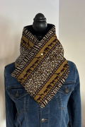 Women's Western Denim Warm Neck Hood Warm Neck Cover
