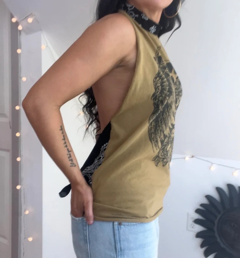 Harley Davidson Flame Halter Top