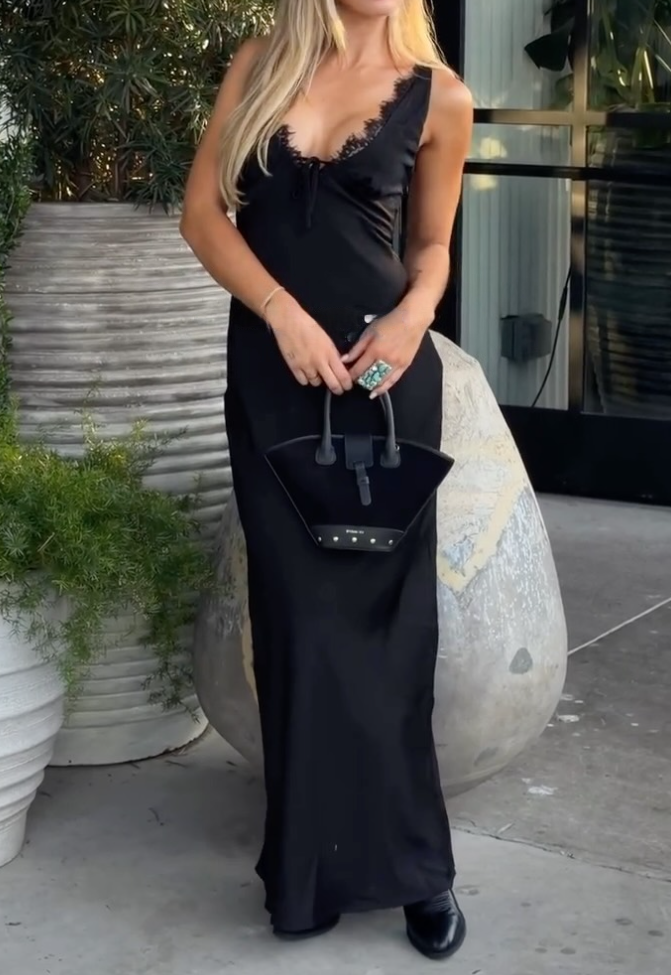 Stacy Black Maxi Dress