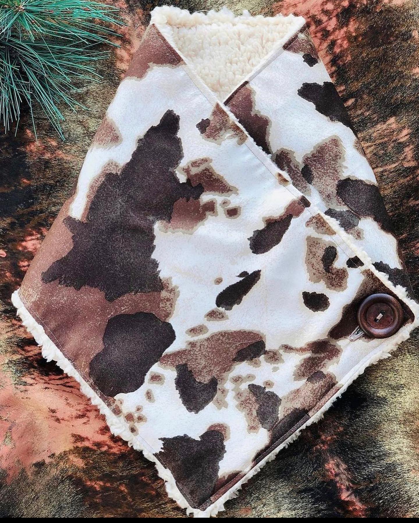 Women's Warm Neck Hood Scarf-cow