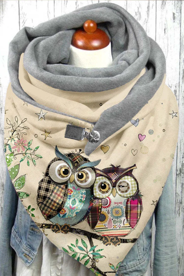 Owl print scarf
