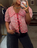 Gingham Summer Top
