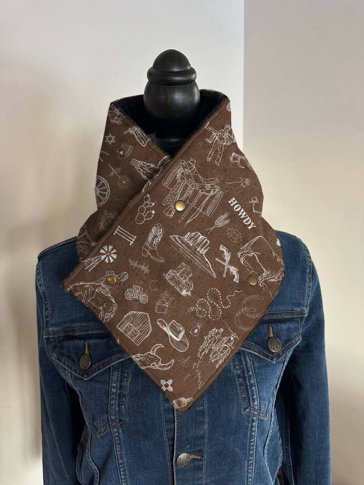 Western Cowboy Element Warm Neck Hood