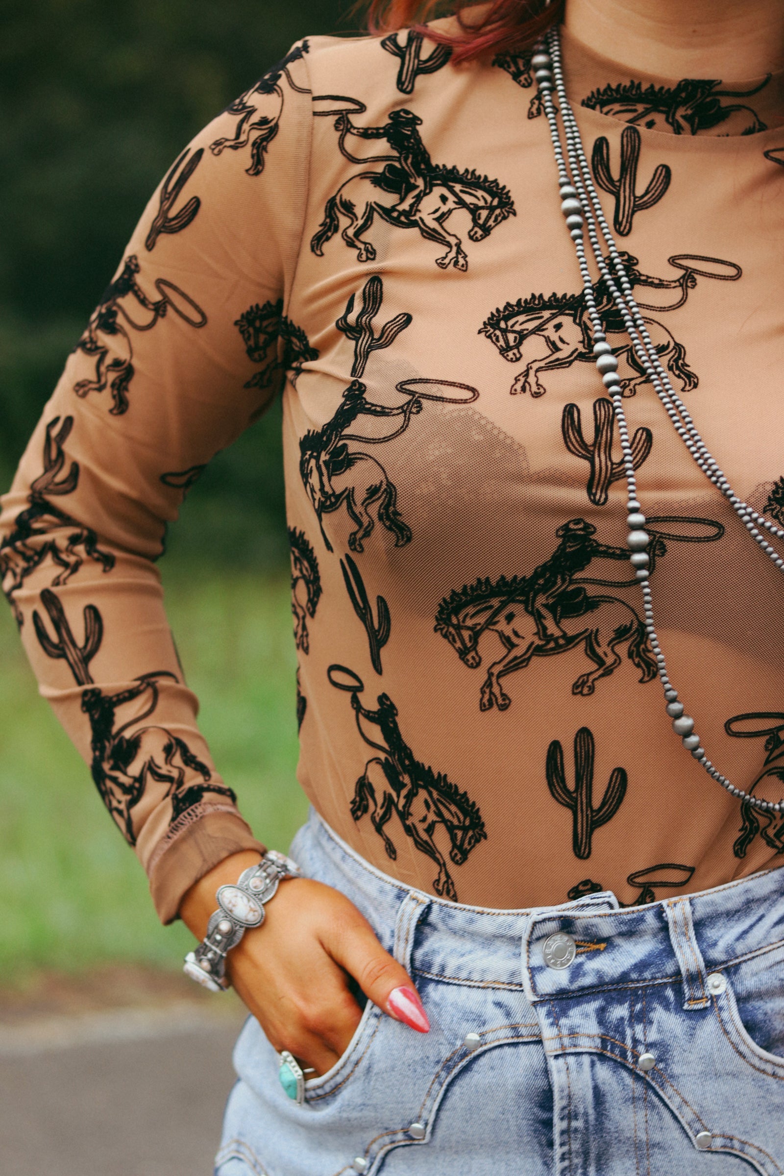 Bronco Mesh Top