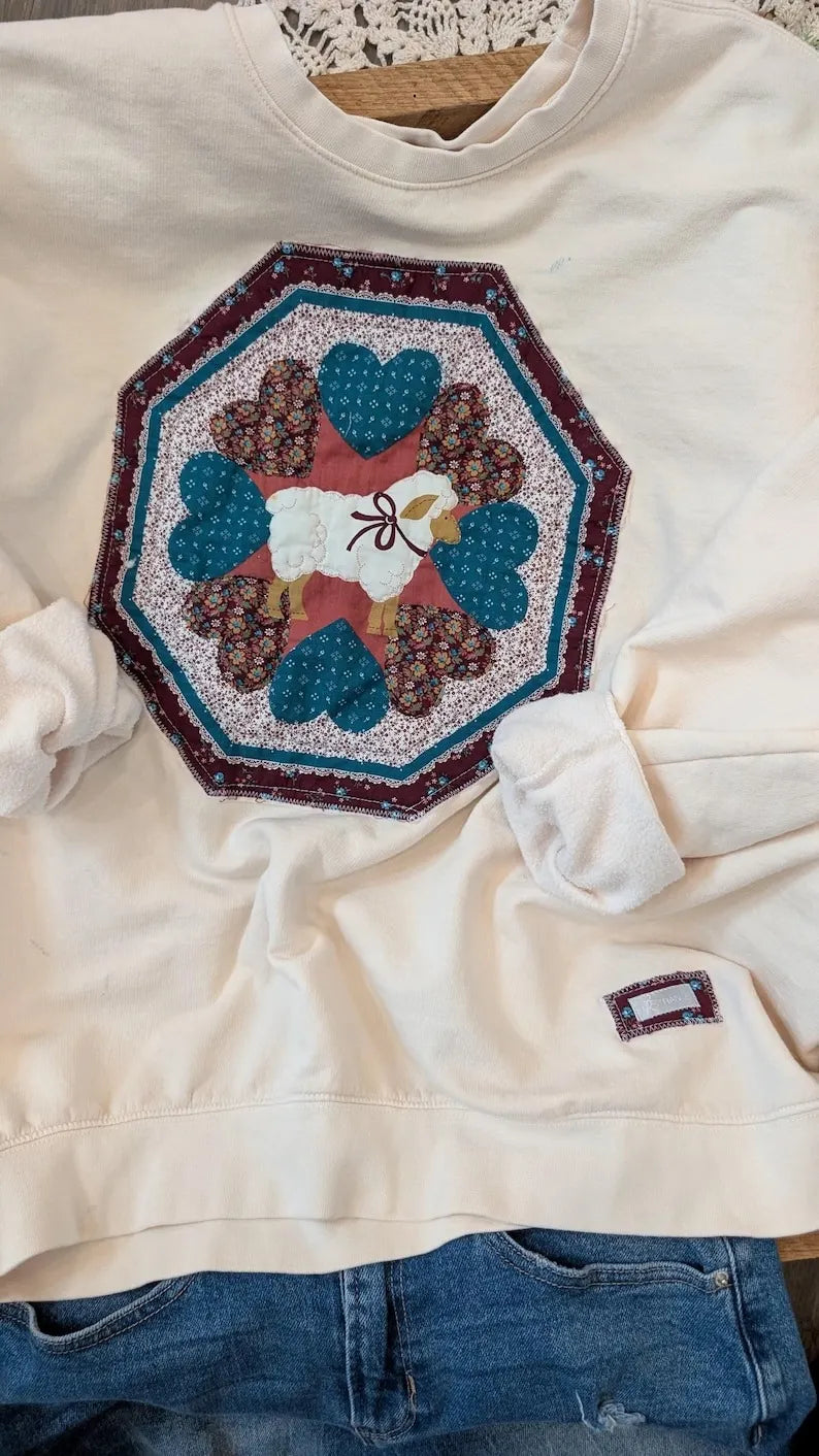 Cranston Little LAMB Print  Crewneck