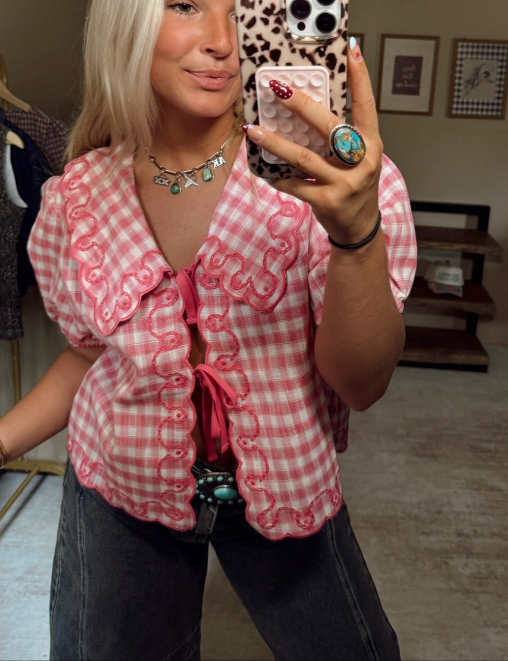 Gingham Summer Top