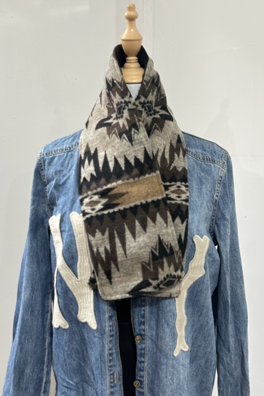 Western Cowboy Aztec Warm Neck Hood