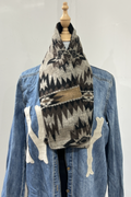 Western Cowboy Aztec Warm Neck Hood