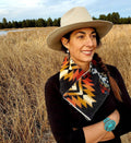 Wool Cowl Scarf - Pueblo Dwelling