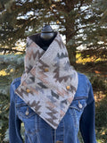 Western Cowboy Aztec Warm Neck Hood