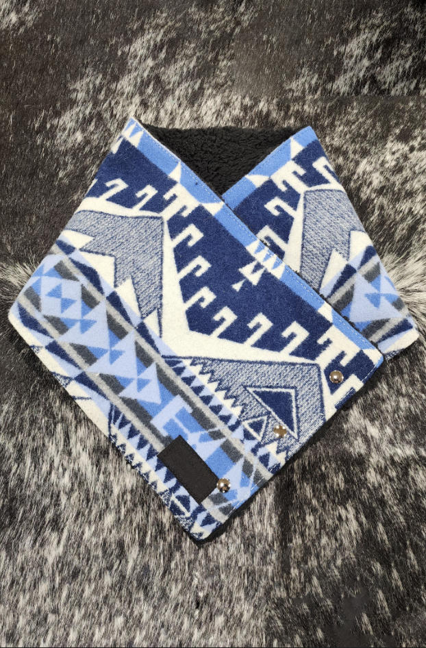 Western Cowboy Aztec Warm Neck Hood