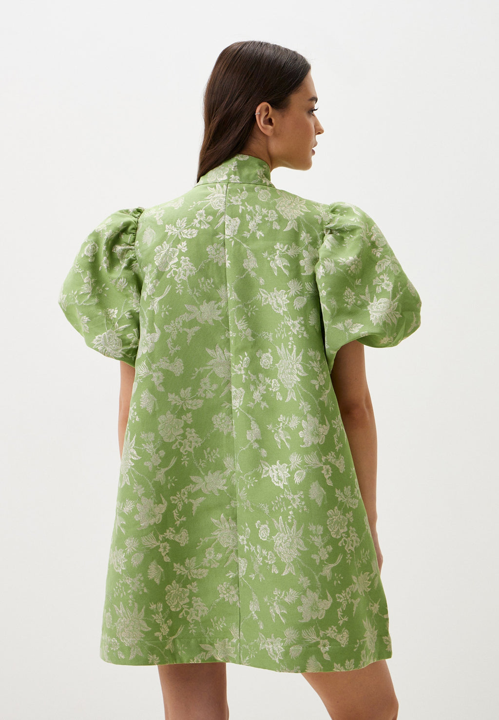 Laurel Jacquard Bow Mini Dress