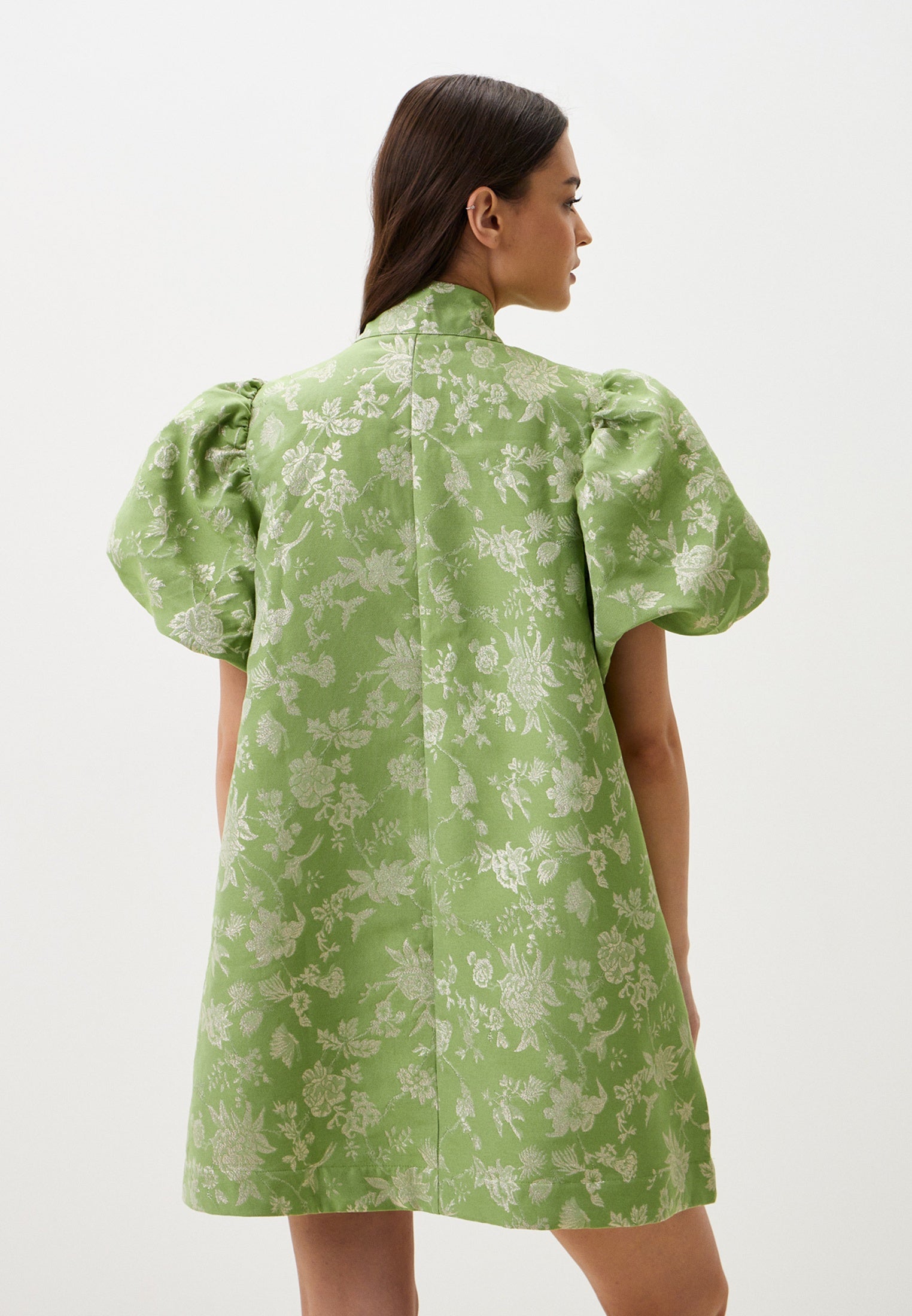 Laurel Jacquard Bow Mini Dress