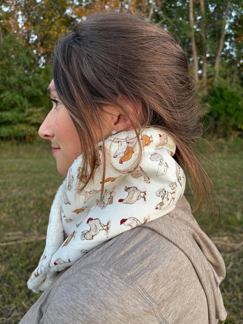 Cowboy Neck Warmer, Western Neck Warmer, Chicken Lover