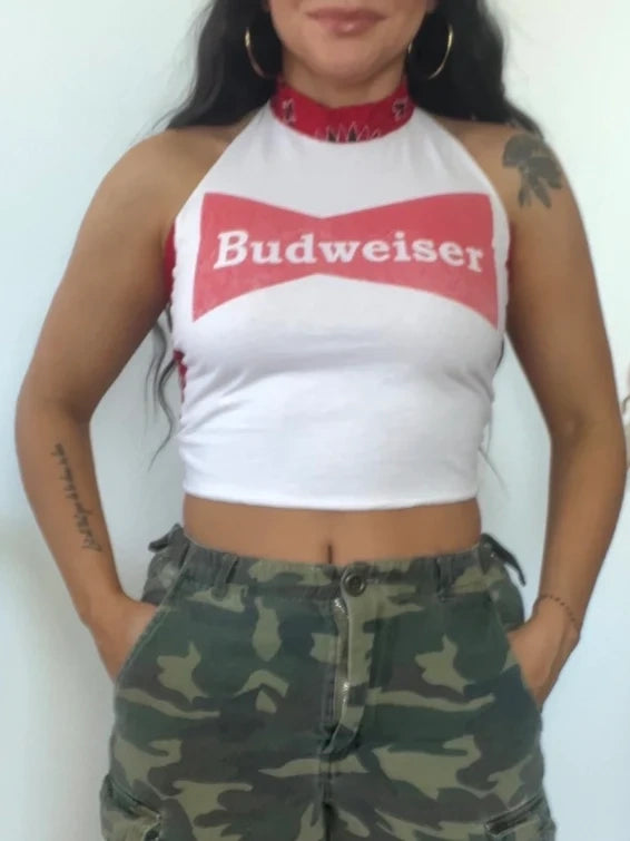 Budweiser Flame Halter Top