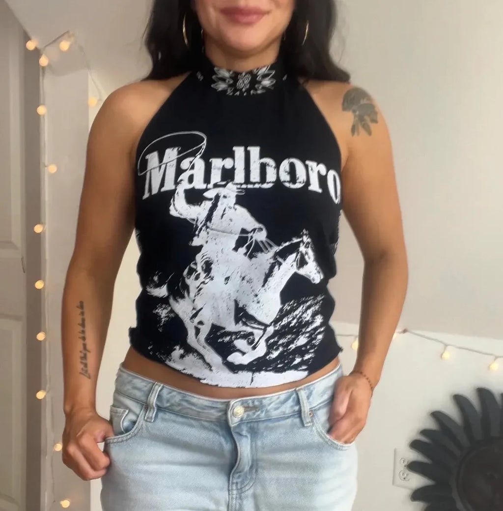 cowgirl Halter Teecowgirl Halter Teecowgirl