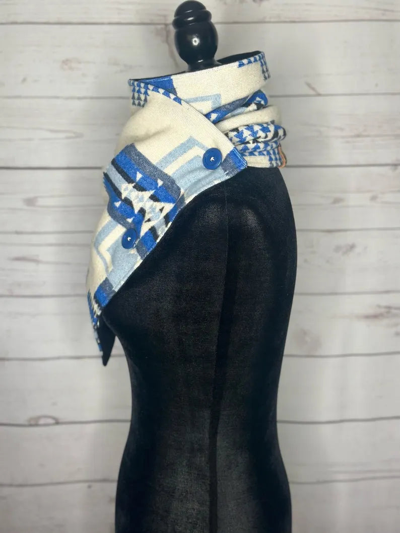 Snow Western Aztec Warm Neck Hood