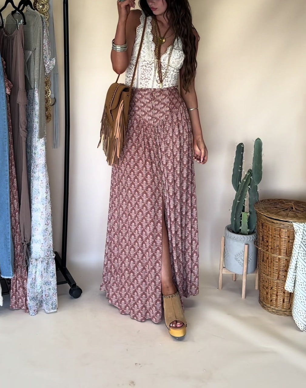 Women's Summer Lace Print Top