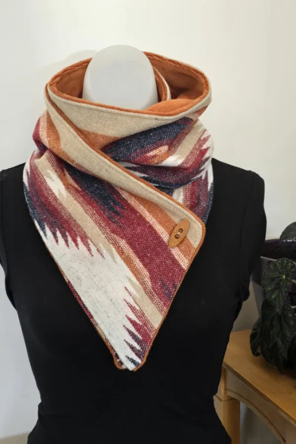 Rustic Burnt Orange Toned Southwest Adventure Scarf unisex scarf