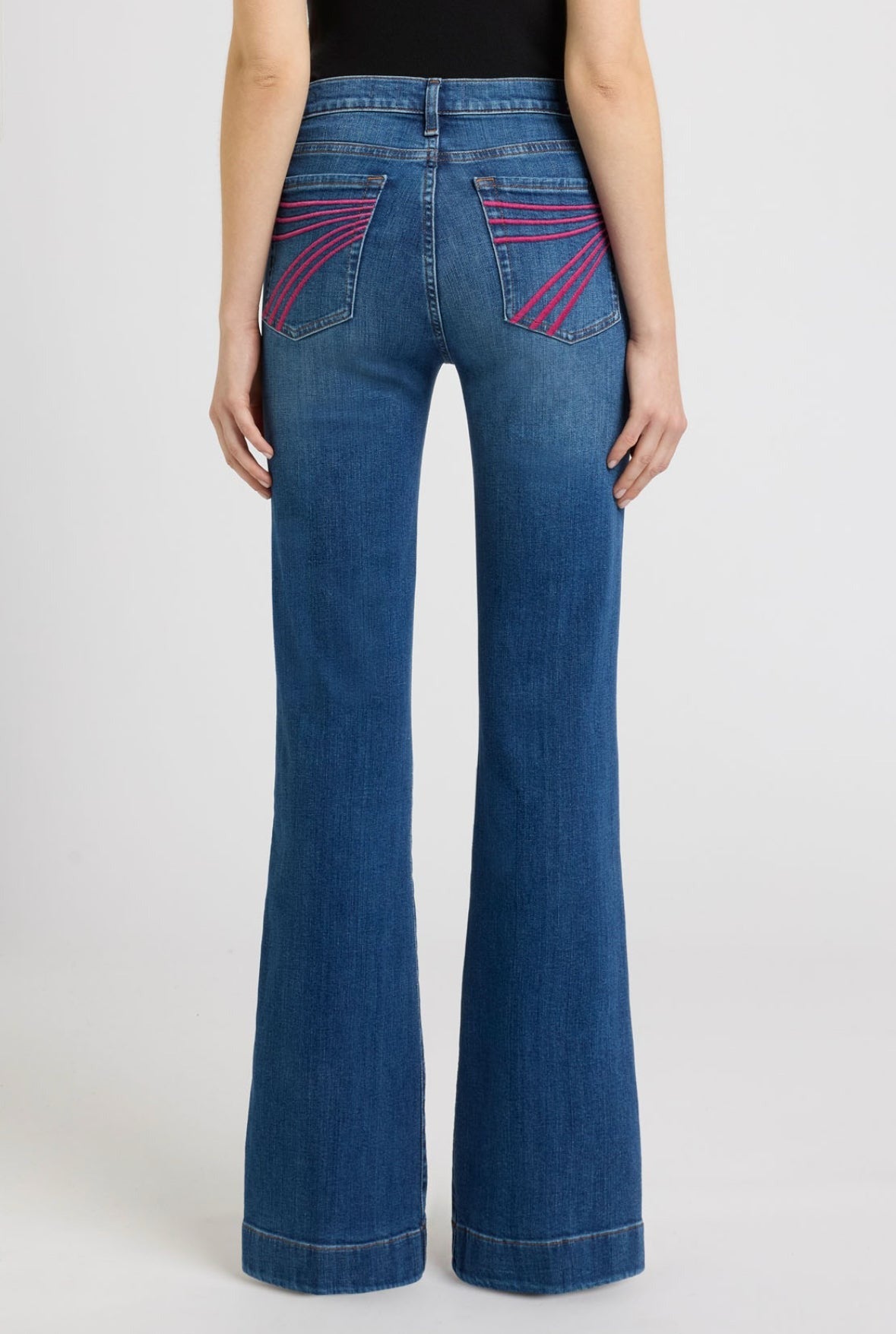 Women’s Vintage Pink Pocket 7s Handmade Jeans