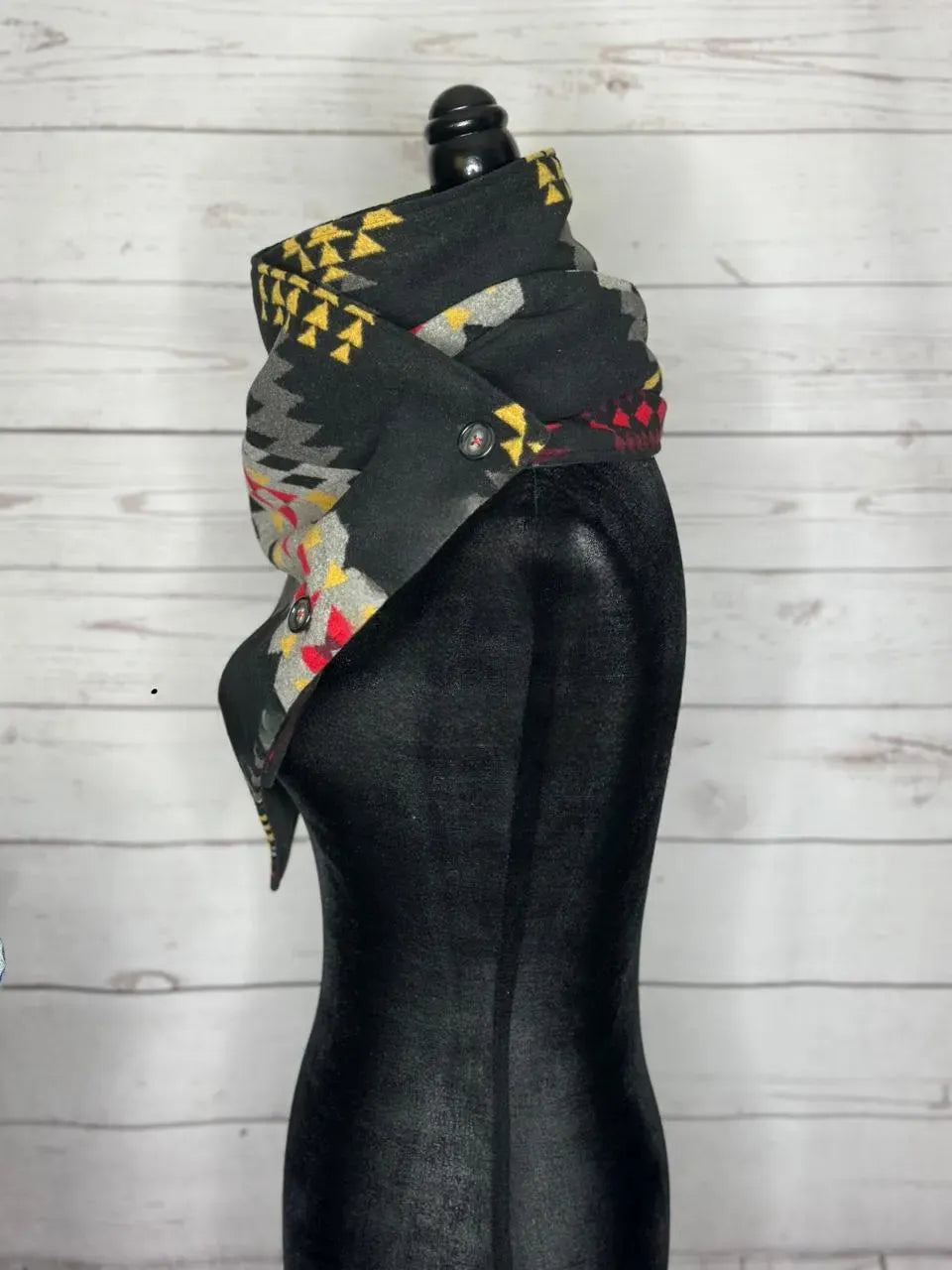 Ash Western Aztec Warm Neck Hood