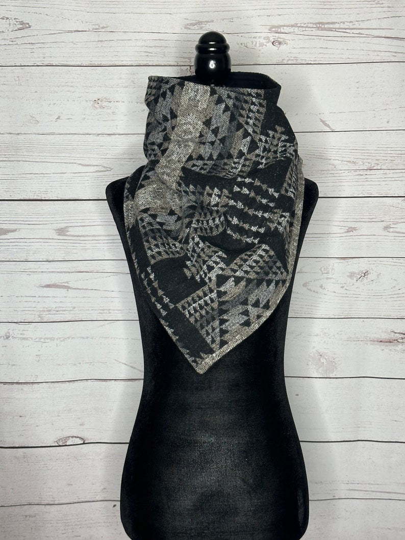 Driftwood Western Aztec Warm Neck Hood
