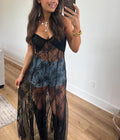 Sheer Lace Layering Top