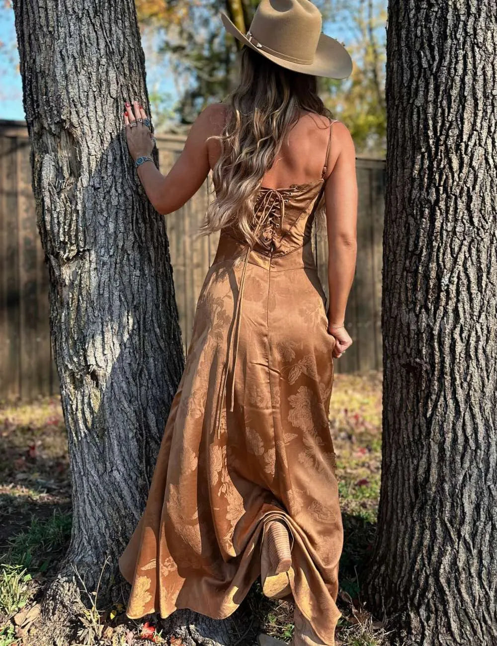 Whiskey Bent Maxi Dress