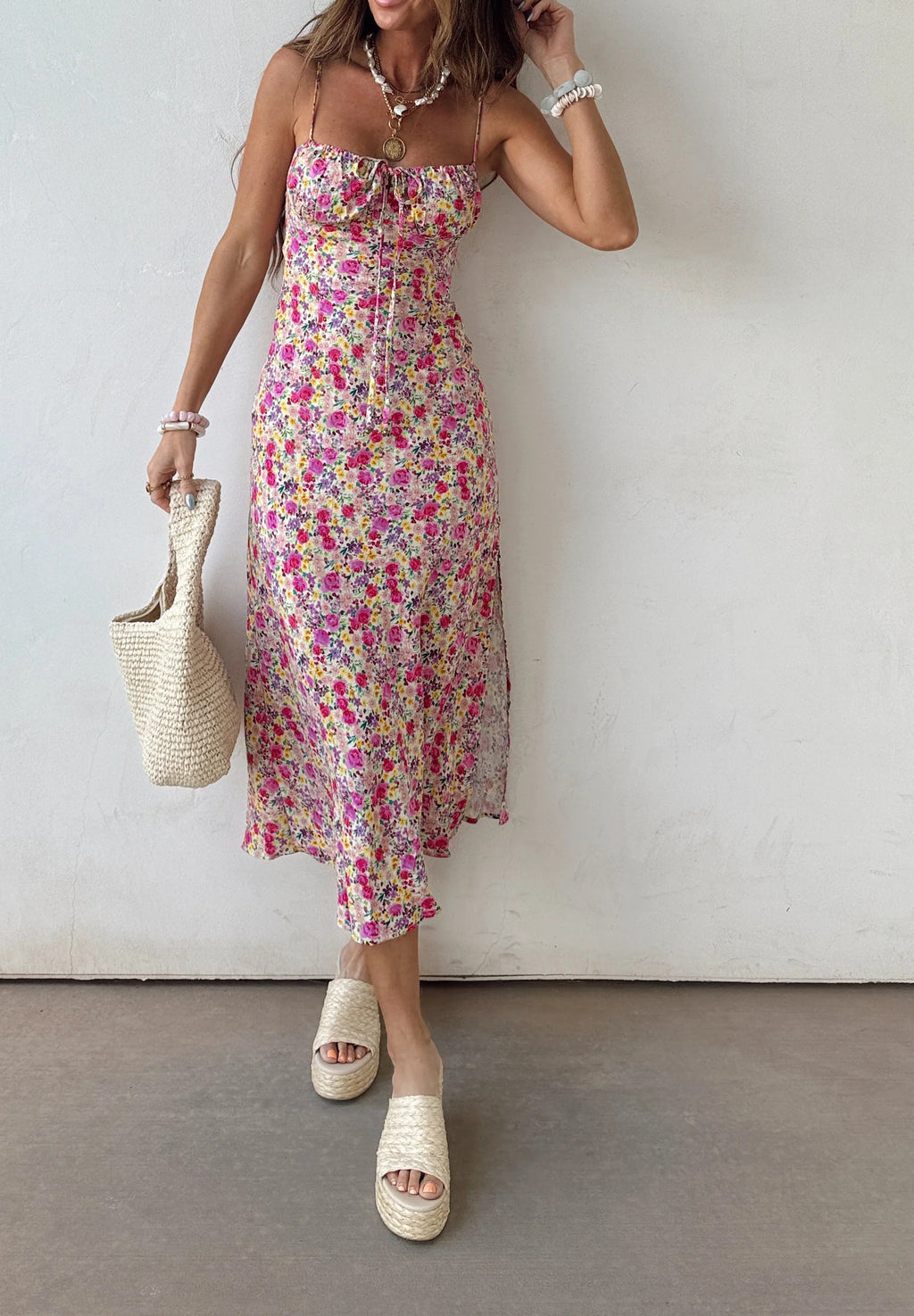 Ditsy Floral Summer Midi Dress