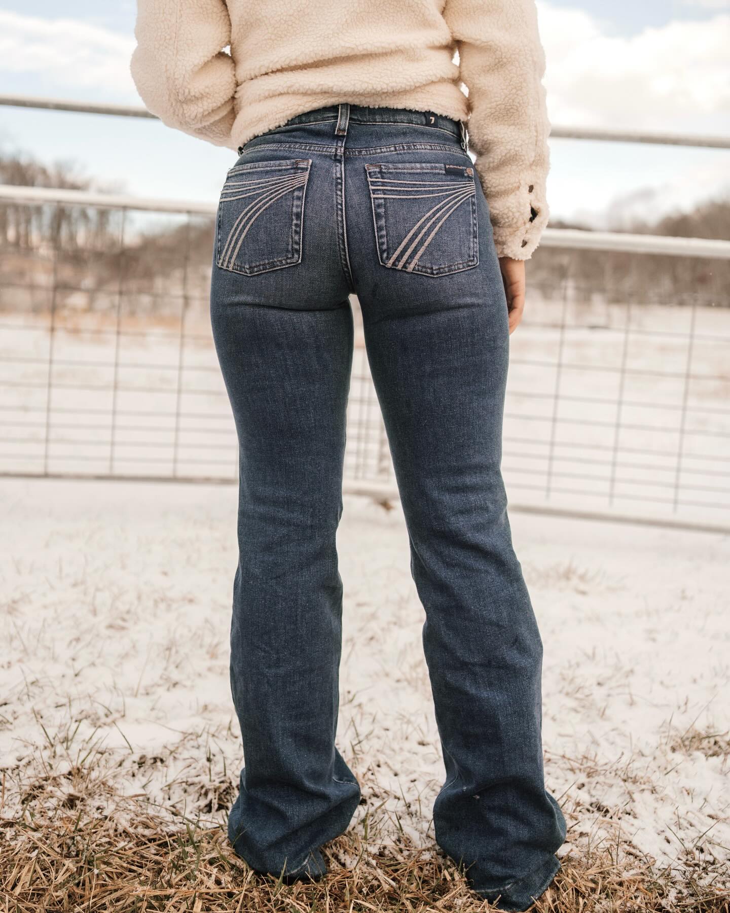 Retro Vintage Wash Jeans