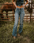 Western Vintage Washed High Rise Jeans
