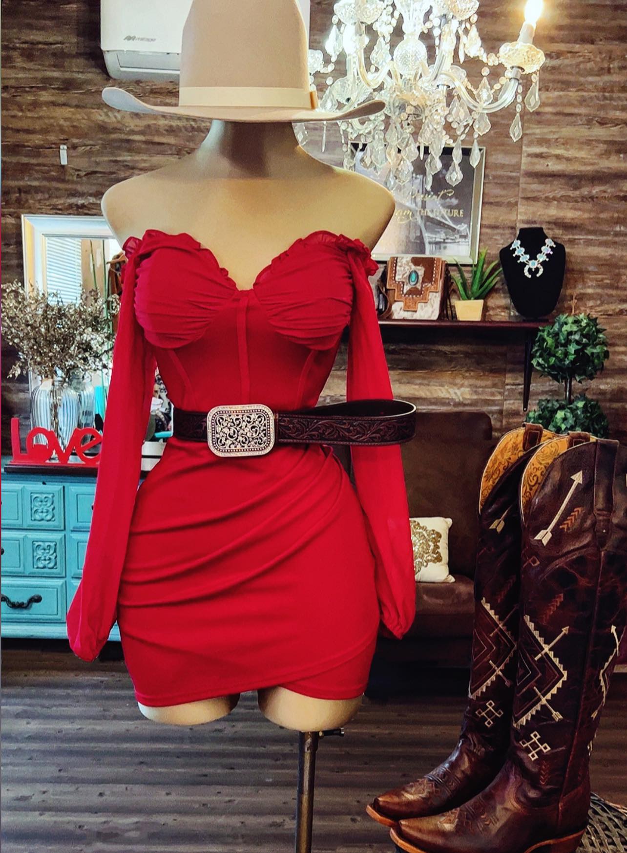 Off-shoulder Sleeve V Neck Bodycon Mini Dress