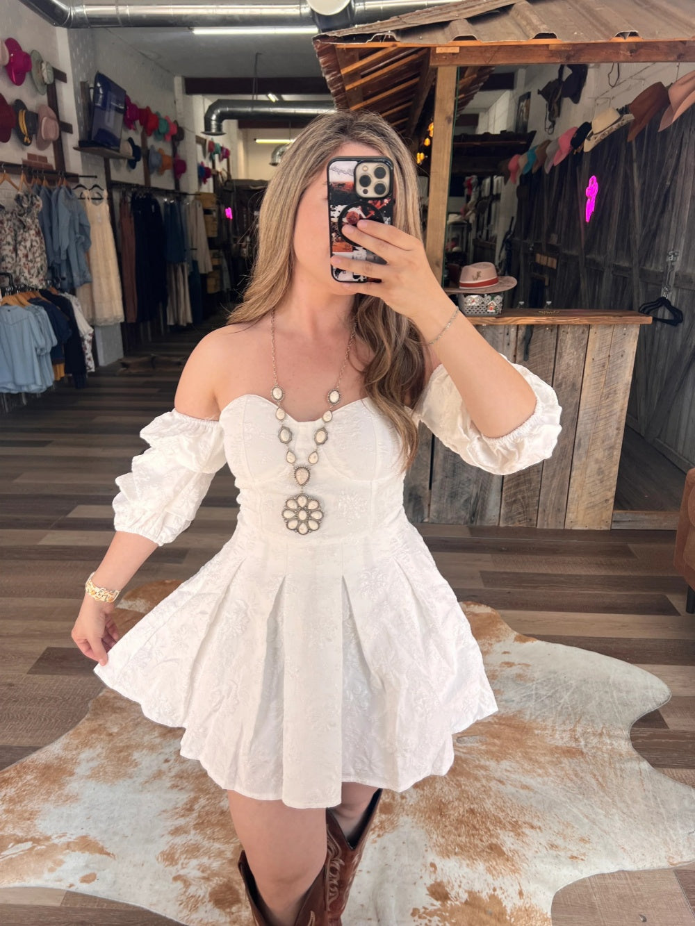 White Prairie Bloom Dress