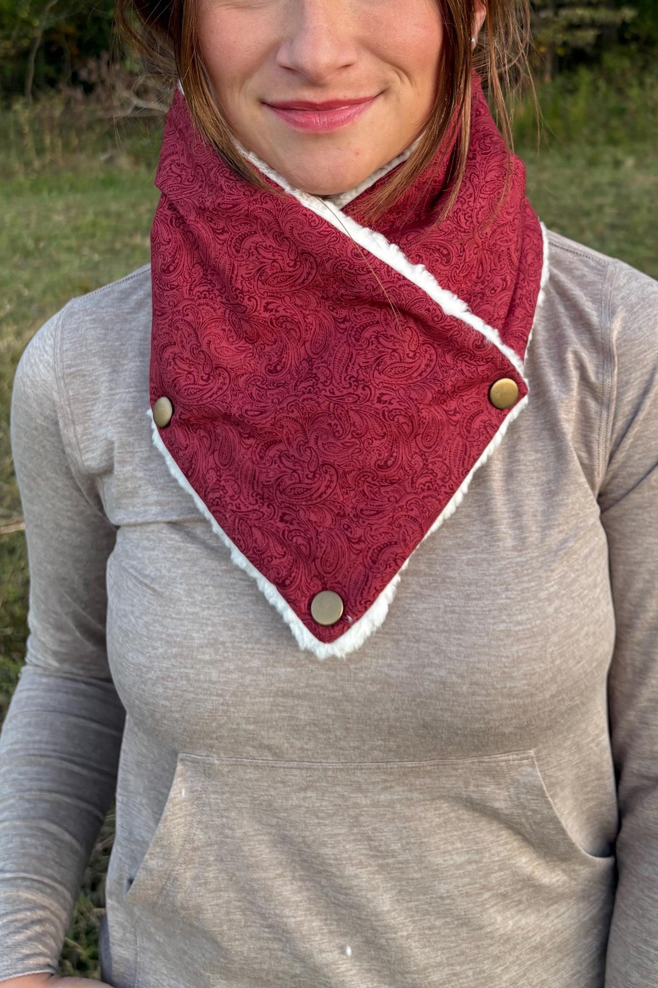 Women's Western Aztec Warm Neck Hood
