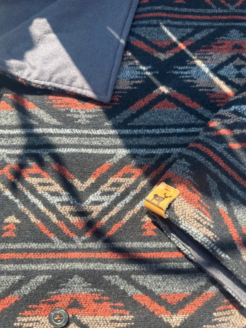 Granite Western Aztec Warm Neck Hood