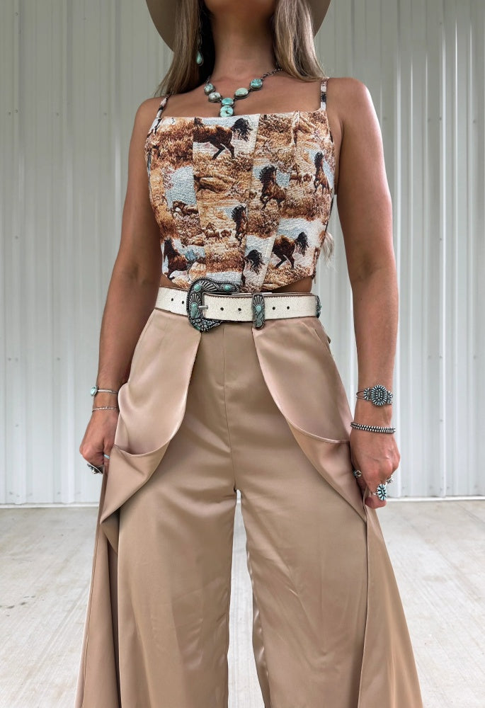 Wild Horses Corset Top