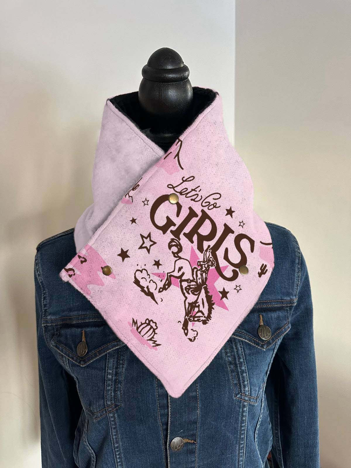 Western Cowgirl Warm Neck Hood