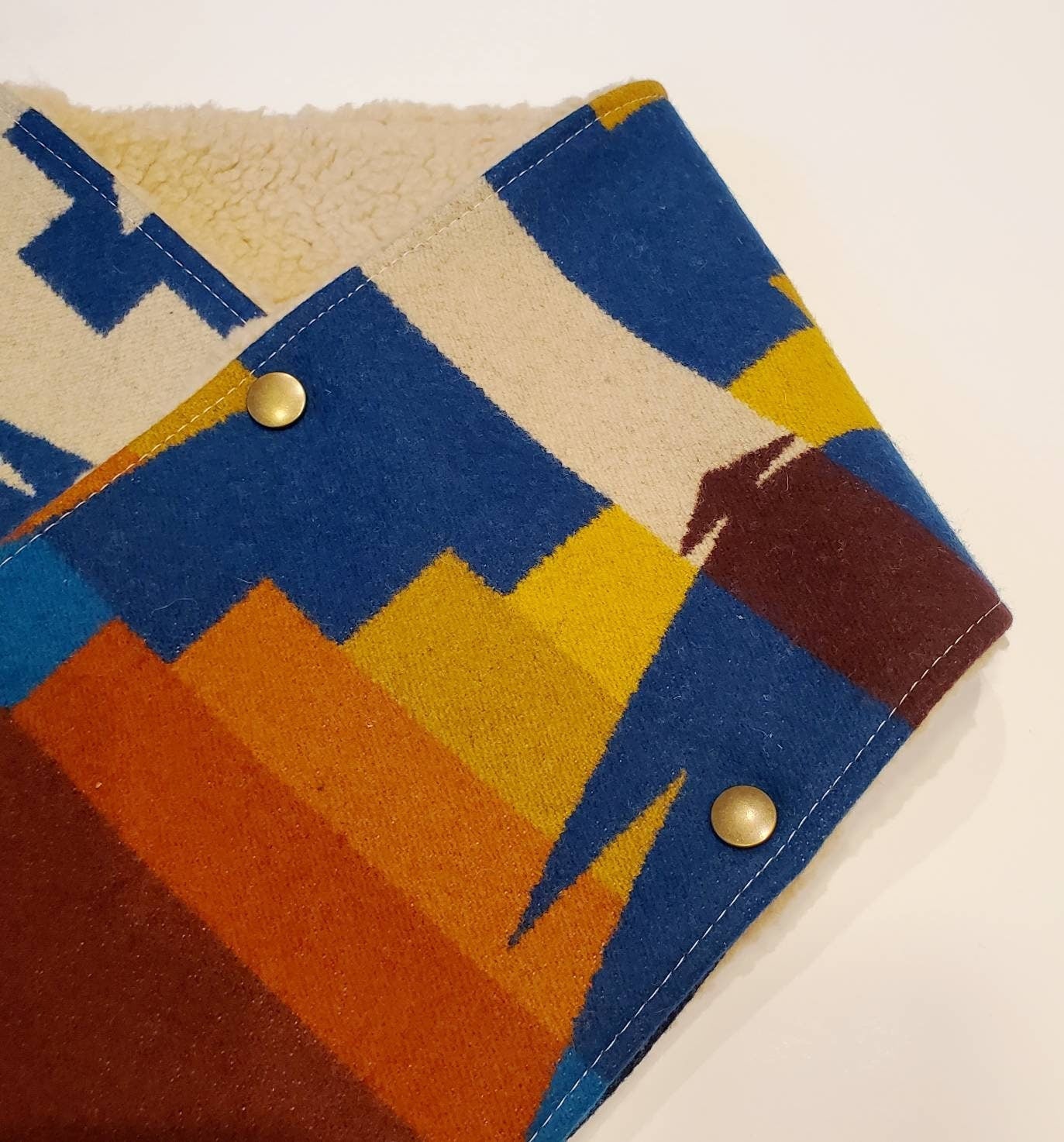 Wool/Sherpa Cowl Scarf -2