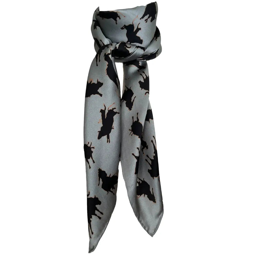 Rodeo Bull Rider (Twister) Bull Riding Silk Scarf