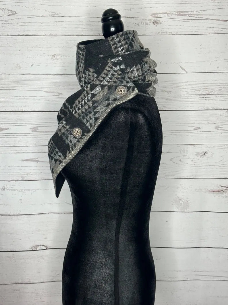 Driftwood Western Aztec Warm Neck Hood