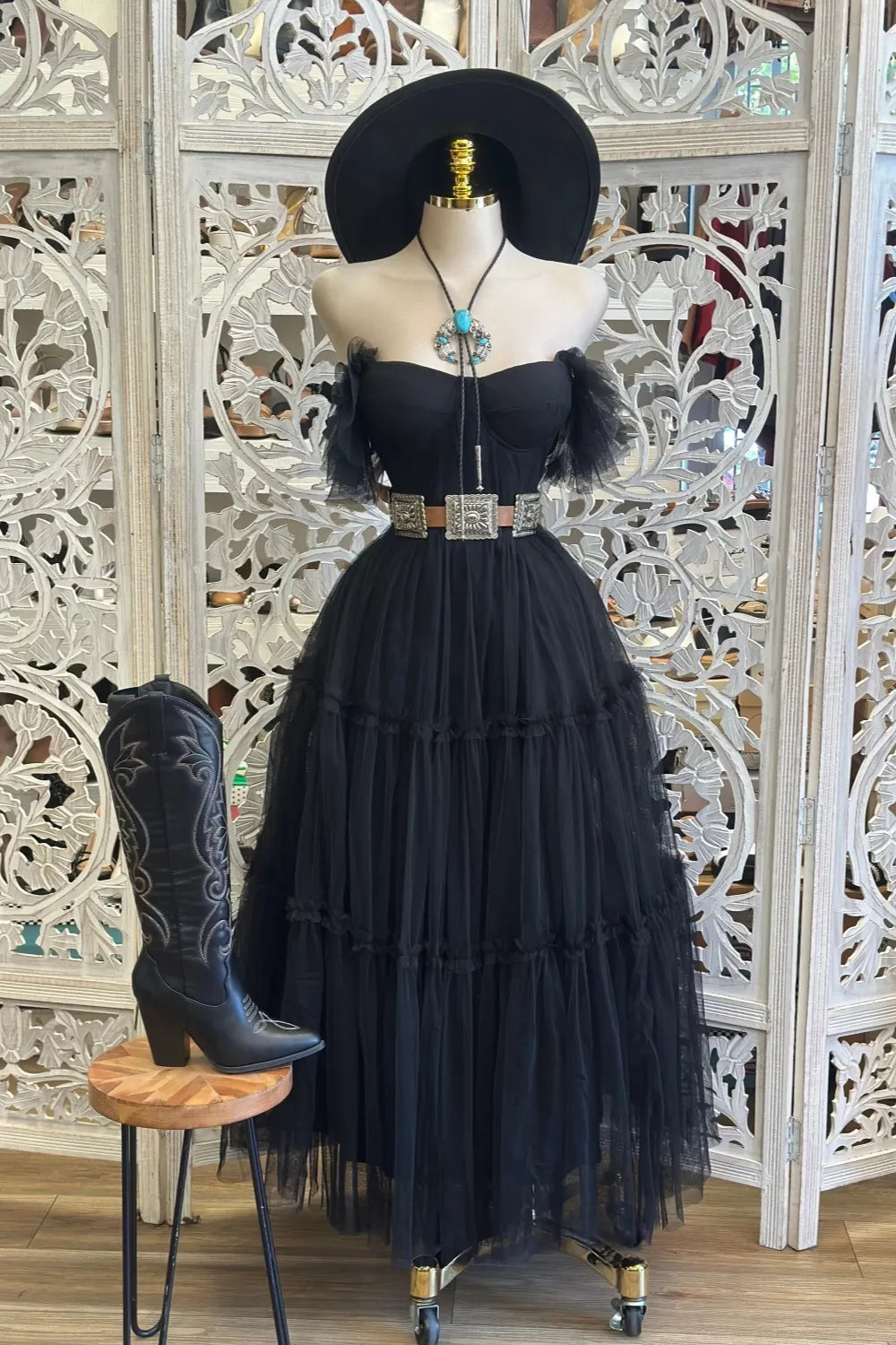 Women Puff Maxi Dress