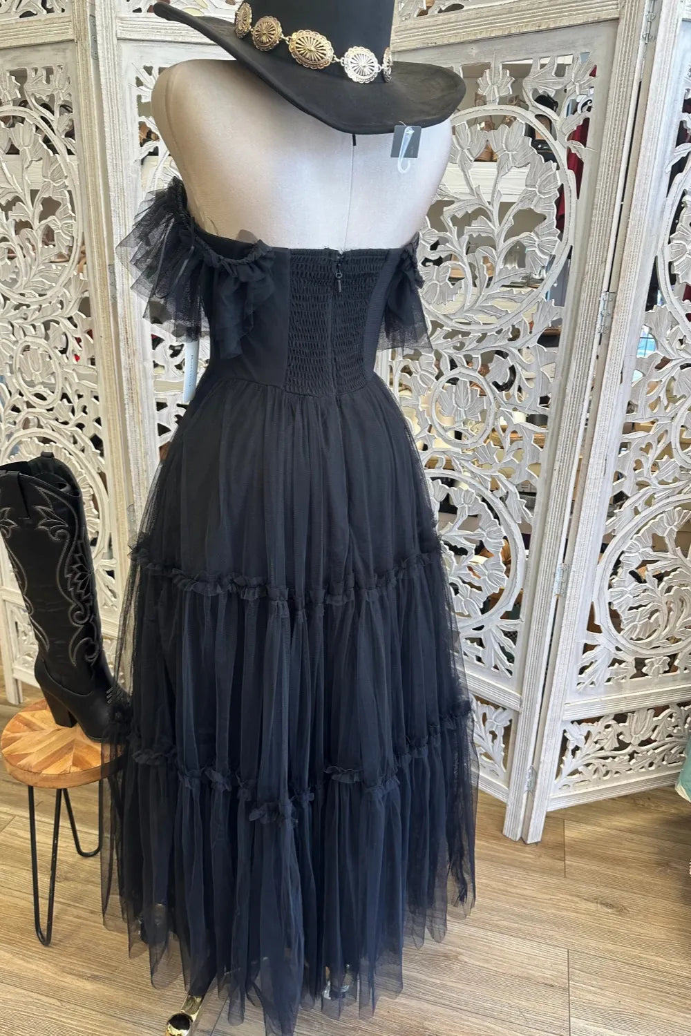 Women Puff Maxi Dress
