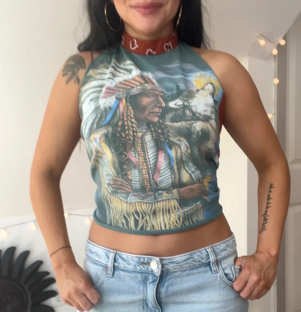 Native American Halter Tee