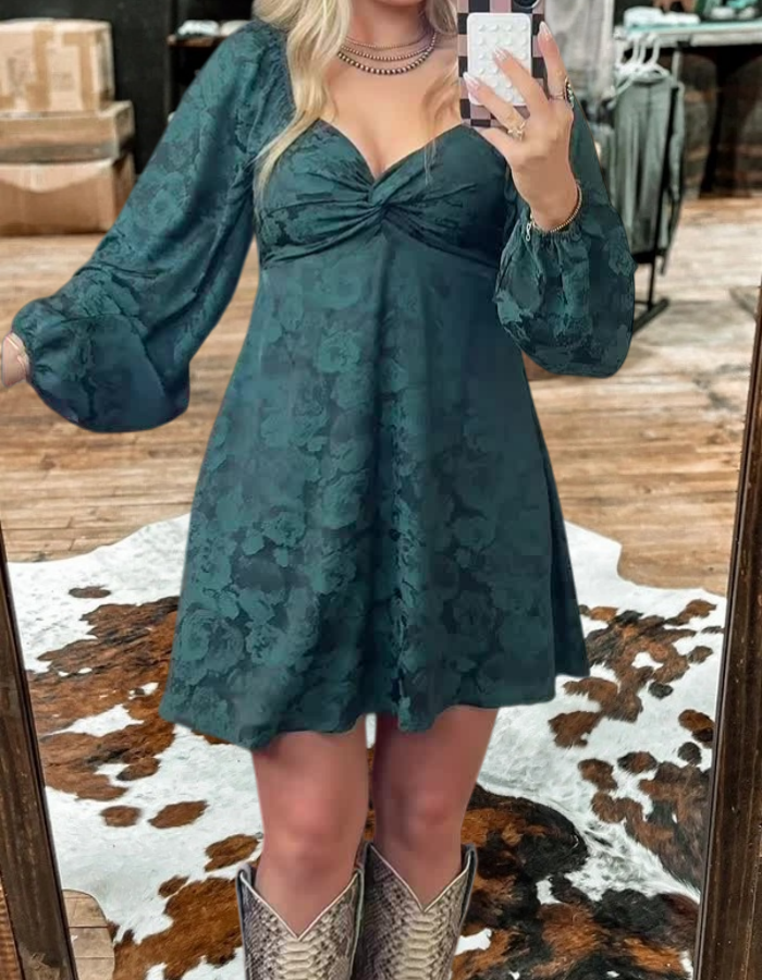 Women's Vintage Bow Mini Dress